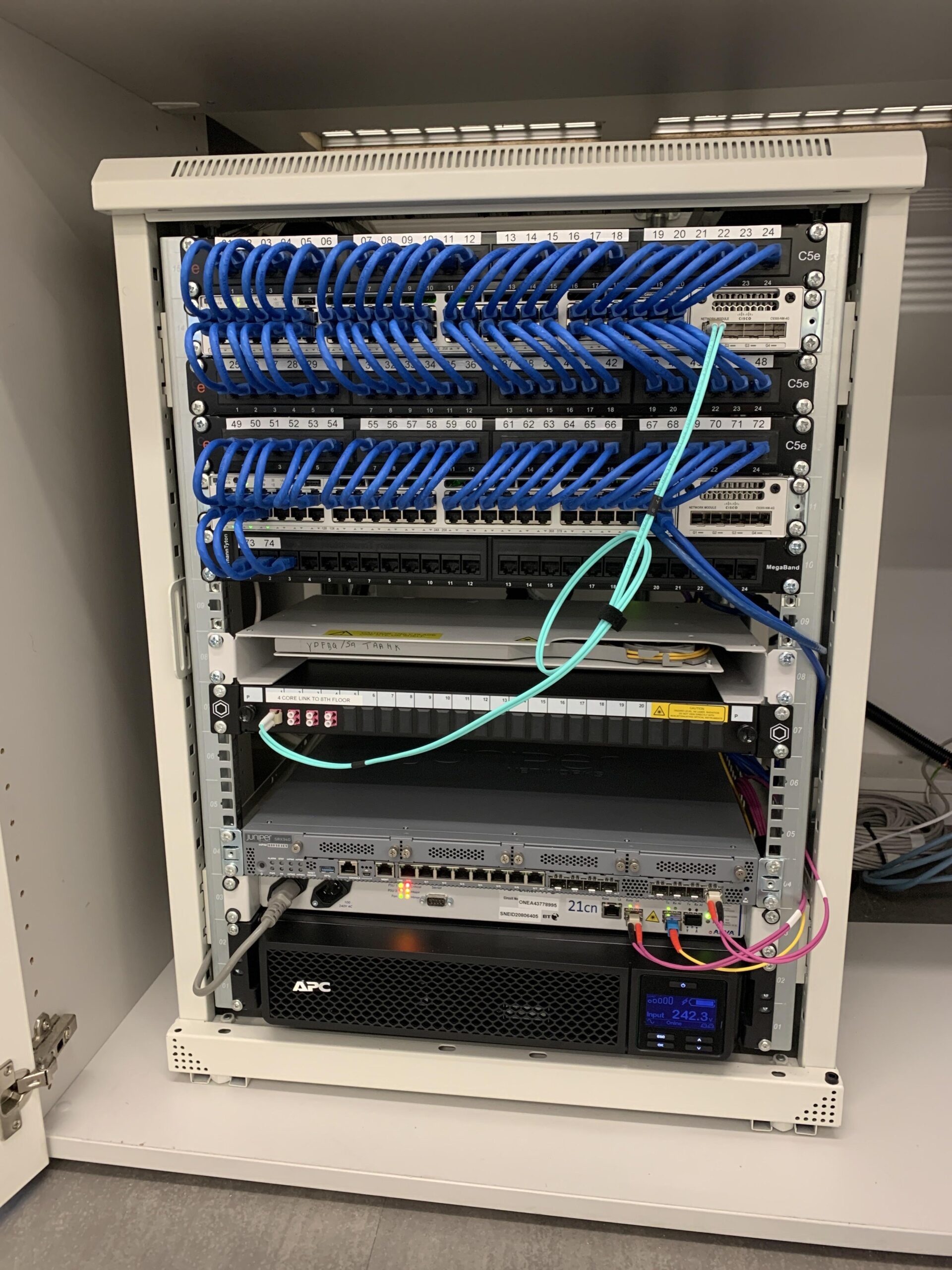 Imagem ilustrativa de rack de equipamentos